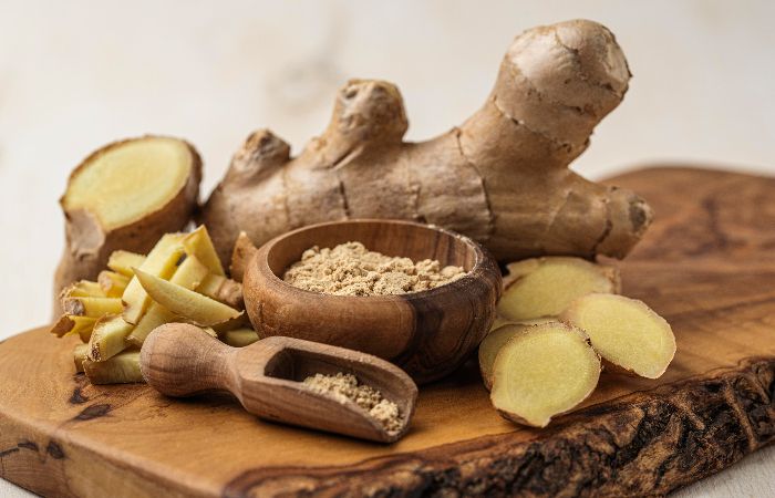 Ginger for belly fat and bloating