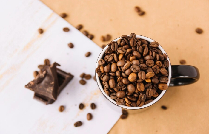 leftover coffee grounds