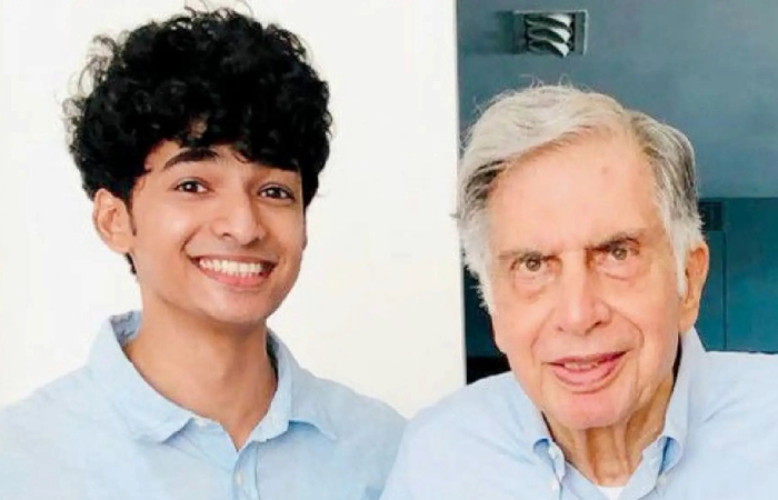 Shantanu Naidu With late Ratan Tata